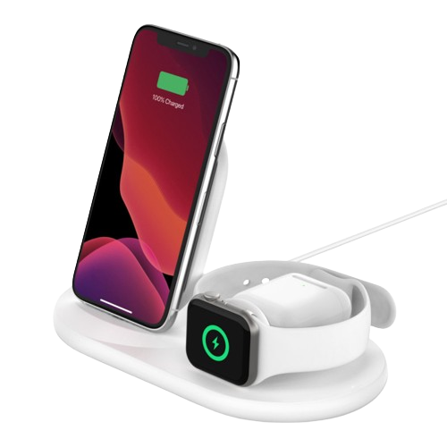 Station de recharge induction 3 en 1 pour apple iphone airpods watch blanc belkin removebg preview